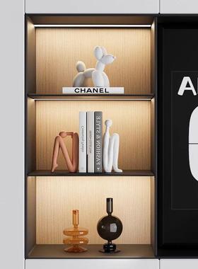 简约现代轻奢书档雕塑人物摆设家居书柜台书桌面软装饰品创意摆件