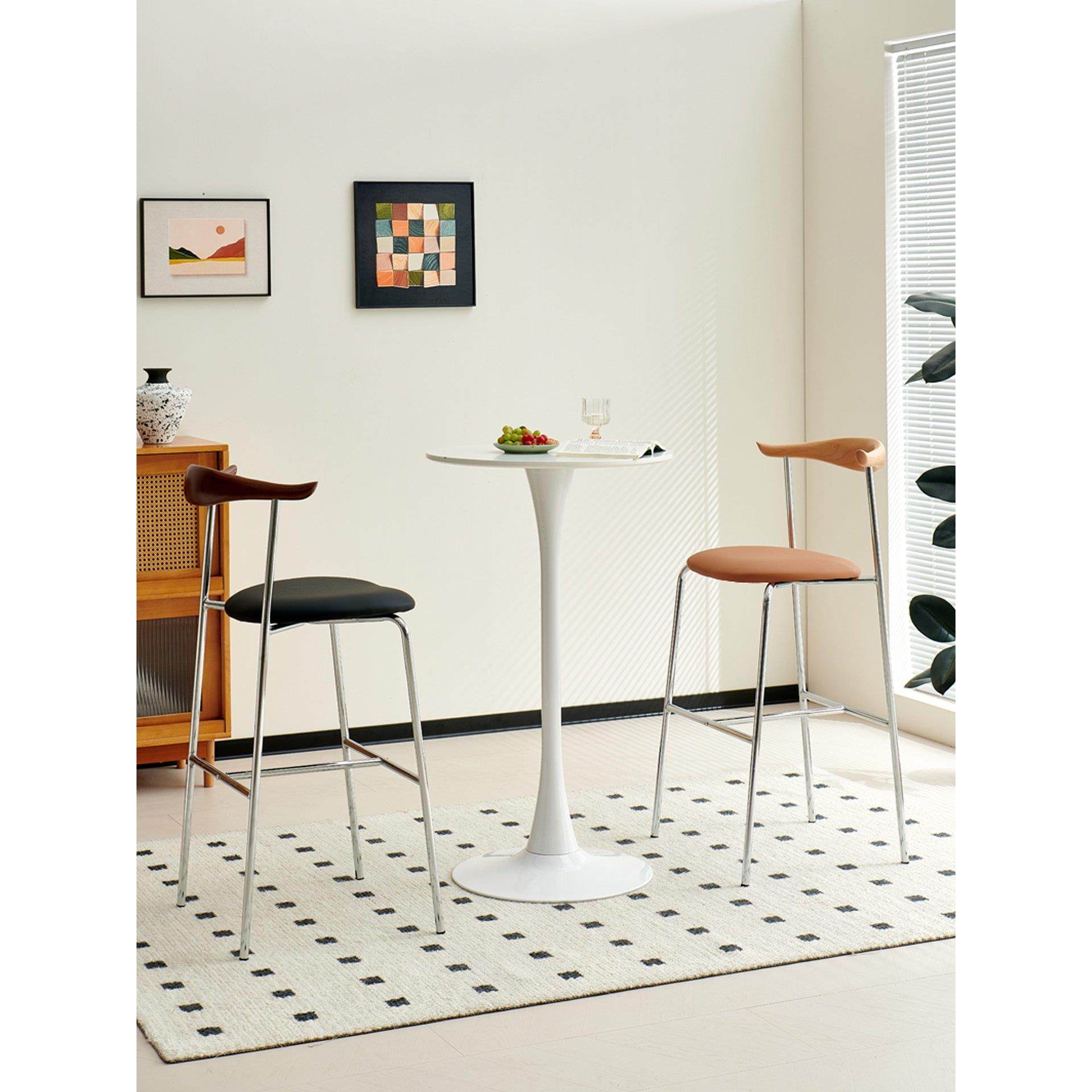 家用高脚椅北欧in创意小户型轻奢吧台椅网红覆古咖啡厅奶茶店吧凳,淘宝优惠券,粉丝福利购,淘宝优惠卷