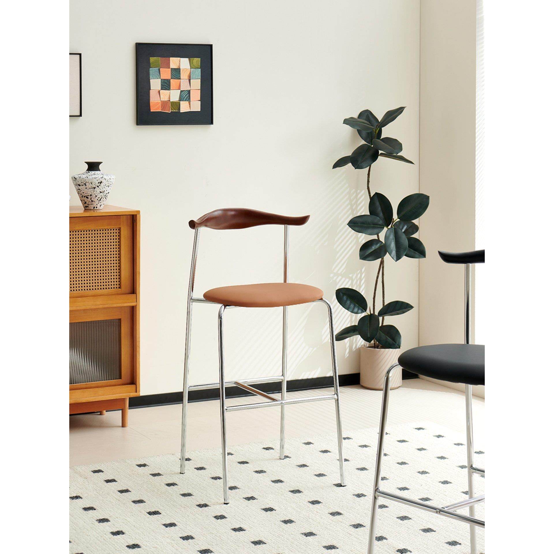 家用高脚椅北欧in创意小户型轻奢吧台椅网红覆古咖啡厅奶茶店吧凳,淘宝优惠券,粉丝福利购,淘宝优惠卷