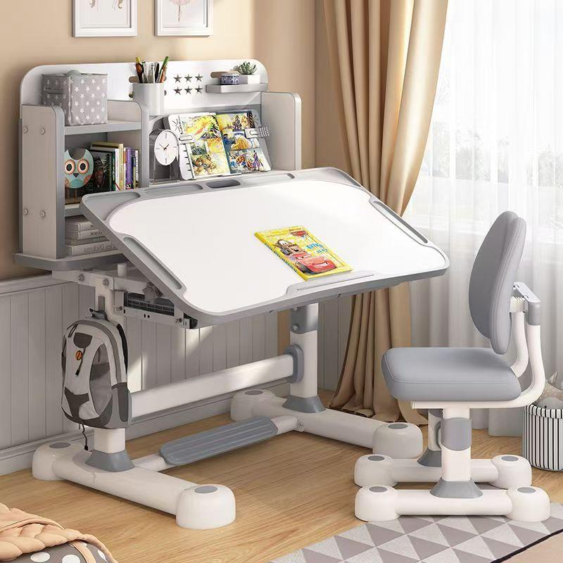 Children's study desk and bookshelf combination table can lift CTA writing table and chair home writing and writing table