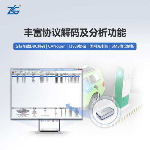 ZLG周立功致远电子USBCAN接口卡汽车CAN总线分析仪USBCAN-II 2E-U - 图0