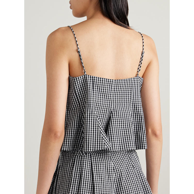 Sea NY 女士 秋冬新品 背心 Neci 方格棉布棉质府绸吊带背心 - 图2