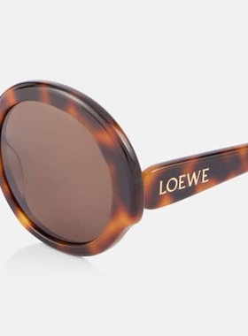 Loewe罗意威 女款圆形窄款超大款太阳眼镜 迷衣时尚