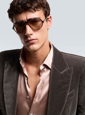 Tom Ford汤姆 福特 男款Vladimir 飞行员太阳眼镜 迷衣时尚