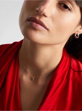 STONE AND STRAND 女士 项链/吊坠 The 10kt 阴影金色钻石短项链