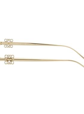 Loewe 女士 太阳镜 金色 Anagram Hexagonal Cat-Eye 太阳镜