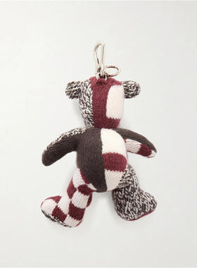 The Elder Statesman 女士 FW26 钥匙扣 Teddy 坐着羊绒