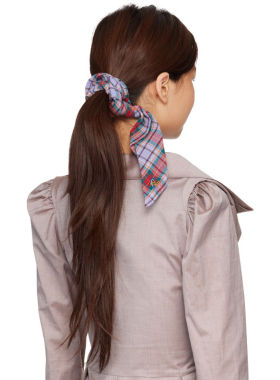 Vivienne Westwood 西太后 女士 发圈 紫色  红色大号 Tartan