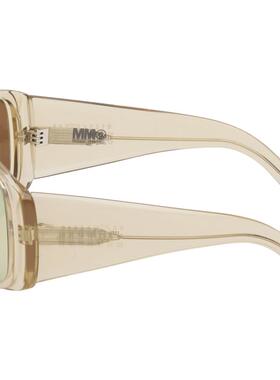 MM6 Maison Margiela 马丁·马吉拉 MM6 男士 太阳镜 灰白色 Mask