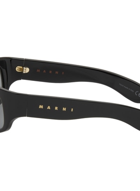 Marni 男士黑色 Uailus 太阳镜 迷衣时尚