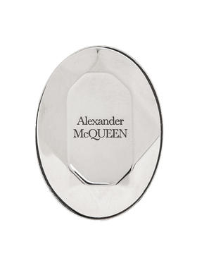 MCQUEEN 亚历山大·麦昆 男士 SS26 戒指 切面晶石镶嵌徽标