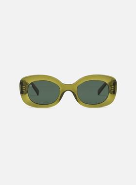 Jimmy Fairly 女士 太阳镜 The 黄褐色矩形绿色太阳眼镜