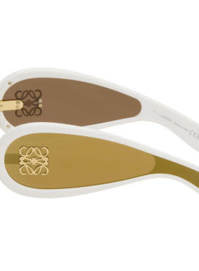 Loewe 女士 太阳镜 白色 Wave Mask 太阳镜