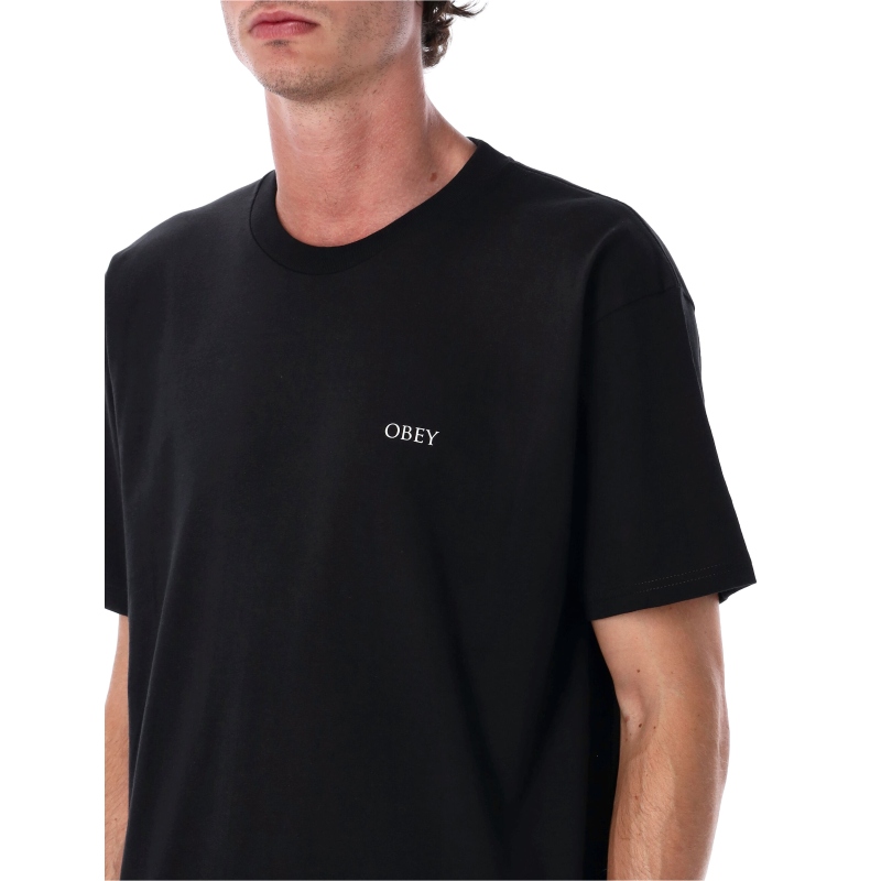 【秋冬新品】Obey 男款PEACE & JUSTICE T恤 迷衣时尚 - 图1