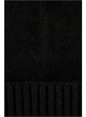LORENZONI 男士 FW26 毛线帽 黑色羊绒小便帽