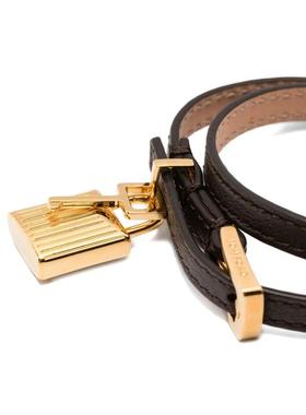 Tom Ford 女士 FW25 手链 挂锁皮革手链