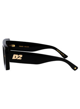 DSquared2 D二次方 男士 SS25 太阳镜 黑色醋纤太阳眼镜