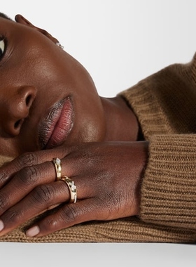 STONE AND STRAND 女款Muse 10kt 金色钻石戒指 迷衣时尚