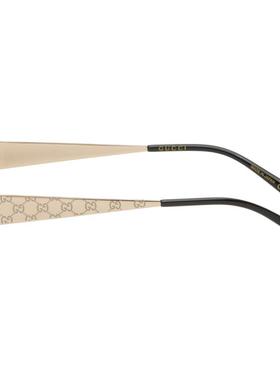 Gucci古驰男士 秋冬新品 太阳镜 金色 ssima Metal Round 太阳镜