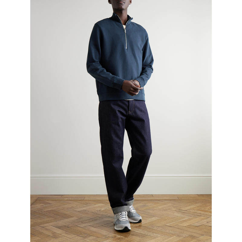 Sunspel 男士 卫衣 棉针织半拉链运动衫,淘宝优惠券,粉丝福利购,淘宝优惠卷