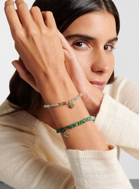 Sydney Evan 女款Moroccan 14kt金吊饰珠饰钻石手链 迷衣时尚