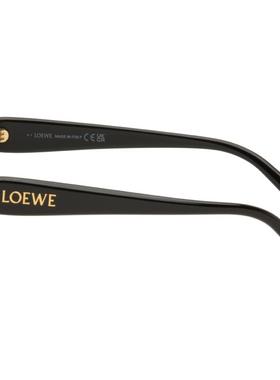Loewe 女士 太阳镜 黑色 Swan Slim 太阳镜