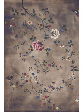 Faliero Sarti 女士 FW26 围巾 Kaki Carpet 羊绒混纺