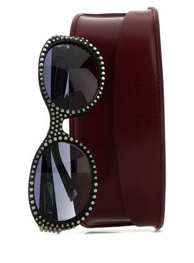 Gucci 女士 SS25 太阳镜 圆形镜框太阳眼镜