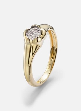 STONE AND STRAND 女款Crosby 10kt 金色钻石戒指 迷衣时尚