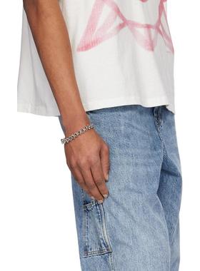 Emanuele Bicocchi 男士 手链 银色 Arabesque Chain 手链