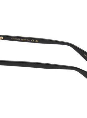 Gucci古驰春夏新品女士黑色Light Acetate GG Cat Eye太阳镜墨镜