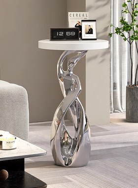 客厅大型艺术落地摆件高档电视柜旁沙发边几装饰高端大气乔迁礼物