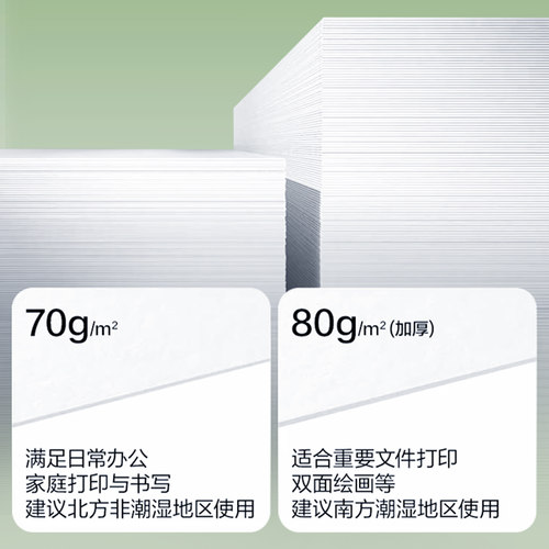 Comix齐心a4纸复印纸双面打印A4打印纸学生办公用纸80g纯木浆整箱5包装500张草稿纸考研刷题打印幼儿园a4纸 - 图2