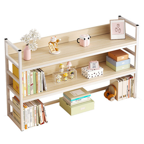 桌面书架桌上置物架学生家用书桌收纳架简易多层小架子工位储物架 - 图3