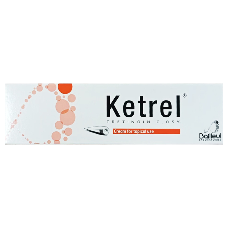●香港直邮●ketrel维甲A酸0.05%祛痘膏寻常痤疮角化异常K乳30g