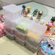 Building block pellet finishing box parts transparent storage box