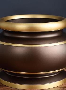 台湾纯铜供佛香炉家用室内供奉供水杯供果盘供具佛具用品大全套装