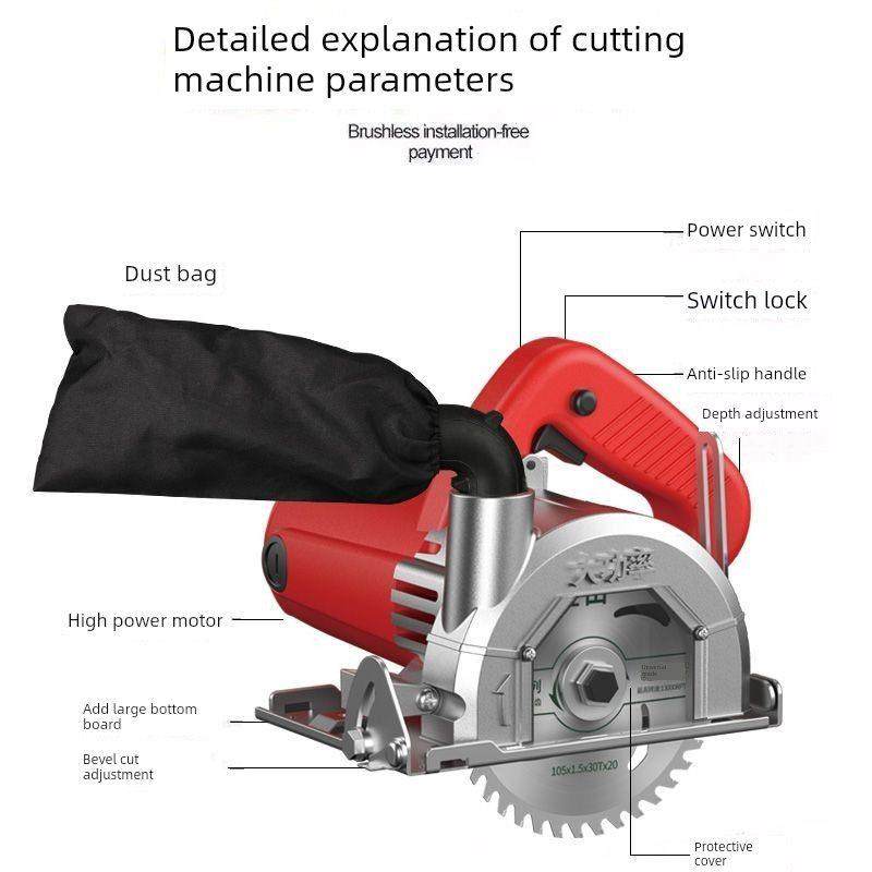 大功率无尘切割机大理石机木工炼锯除尘袋挎包锯瓷砖缝清洗机水电,淘宝优惠券,粉丝福利购,淘宝优惠卷