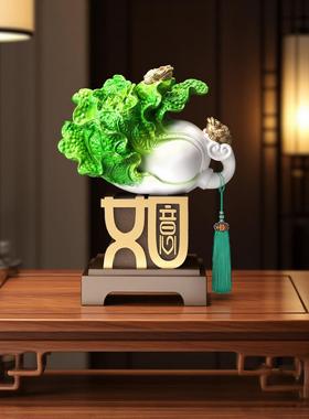 采购产品数以百计的财富和如意白菜装饰品，吸引财富，客厅入口，