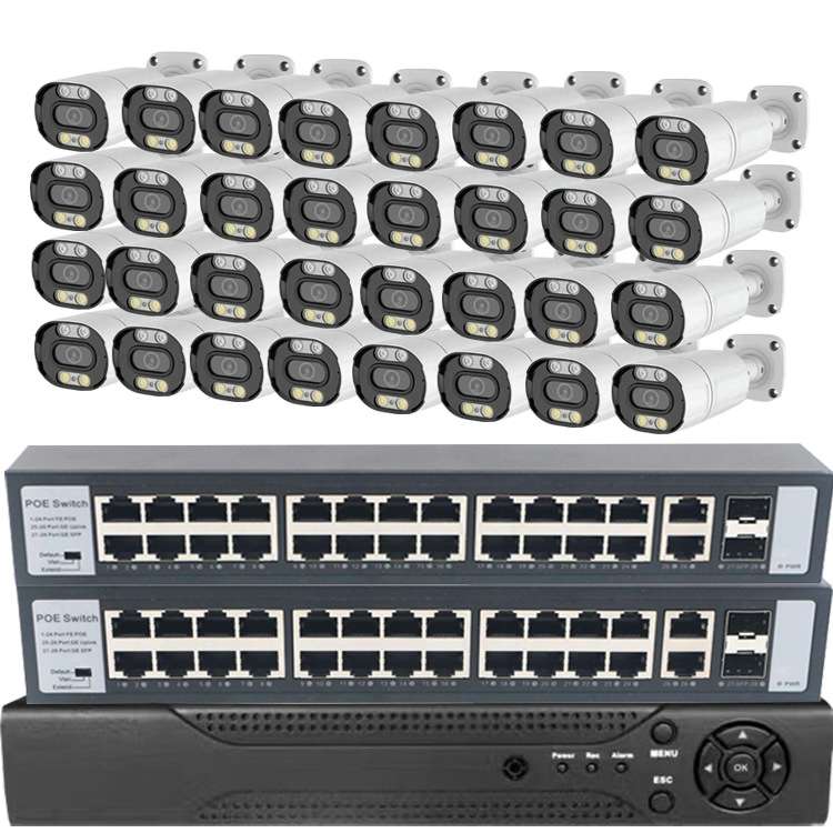 32CHPOE Kit 监控套装 poe camera outdoor kit Full-color 8mp4k - 图3