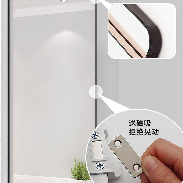 衣柜门全身镜子内装隐形旋转平开门衣柜穿衣镜内置家用衣柜试衣镜,淘宝优惠券,粉丝福利购,淘宝优惠卷