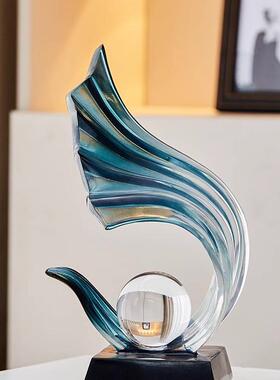 风生水客起酒柜饰品摆件轻室奢厅办公大94405000气上装档次感