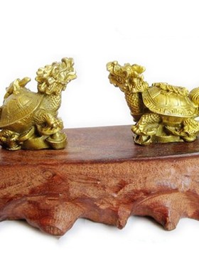 铜龙龟摆件财运口舌是非家居装饰品客厅卧室床头柜桌面摆设