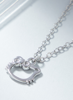 凯蒂猫项链可爱吊坠锁骨链