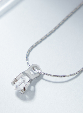 水滴锆石项链女锁骨链镶钻项链