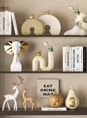 柯咖童酒柜客厅麦2025新款摆件感设计师术新居软装轻奢艺装展示架