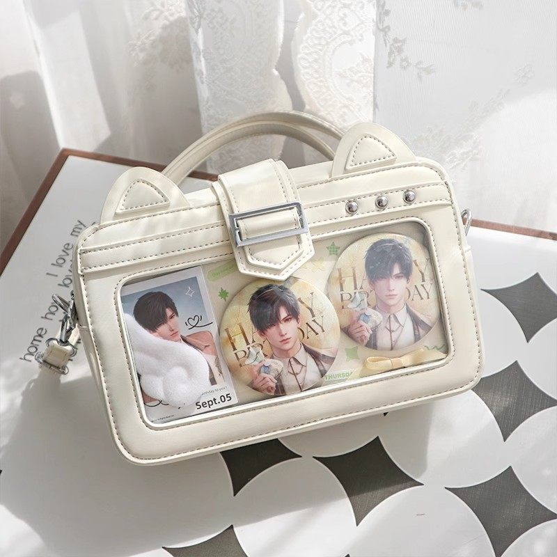 【猫罐罐】猫耳小容量痛日常百搭斜挎通勤小食量吧唧二次元痛包女,淘宝优惠券,粉丝福利购,淘宝优惠卷