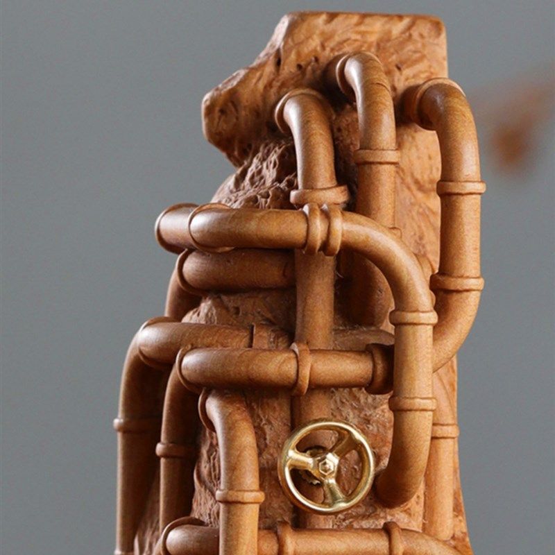 品德水到渠成木雕印章姓名定制办公室摆件新中式创意工艺品,淘宝优惠券,粉丝福利购,淘宝优惠卷