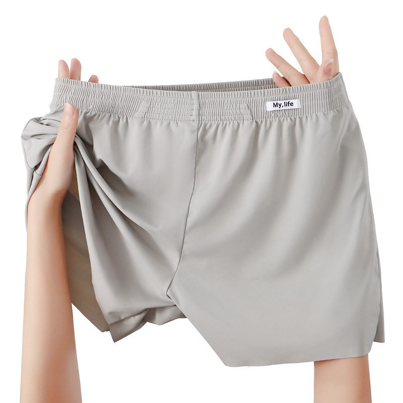 男士冰丝无痕内裤冰感舒适清爽透气亲肤家居服一裤三穿速干阿罗裤 - 图2