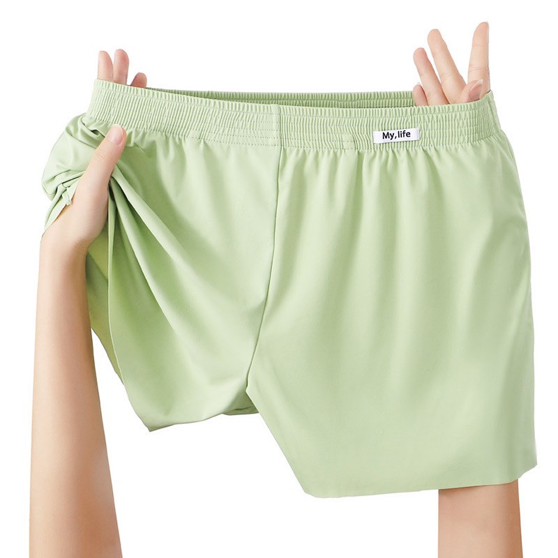 男士冰丝无痕内裤冰感舒适清爽透气亲肤家居服一裤三穿速干阿罗裤 - 图1